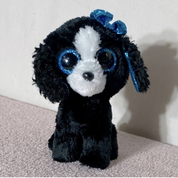 5/$25 Ty TySilk Tracey Beanie Boo Dog Black Puppy - Picture 1 of 11